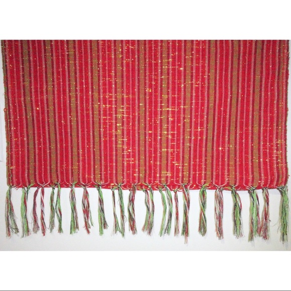 🎄Red-Tartan/Gold Table Runner - Picture 2 of 4